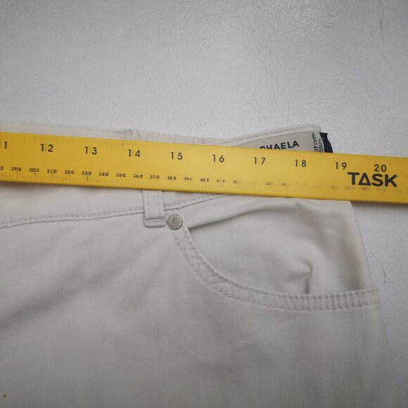 Raphaela by Brax Proform Slim Ladies Size 18R Rosanna Rocket Off White Pants - Picture 11 of 14